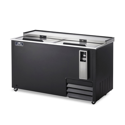 Arctic Air AUB65R 64.3"W All Black Stainless Steel Horizontal Bottle Cooler