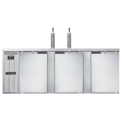 Continental Refrigerator KC90NSS 90"W Solid Door Keg Cooler