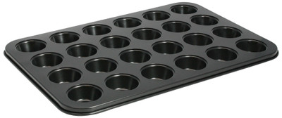 Winco AMF-24MNS 13.75&quot; Carbon Steel Mini Muffin Pan