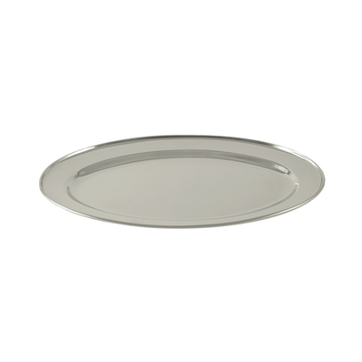 CAC China SSPL-14-OV 14" L Stainless Steel Oval Platter (60 Each Per Case)