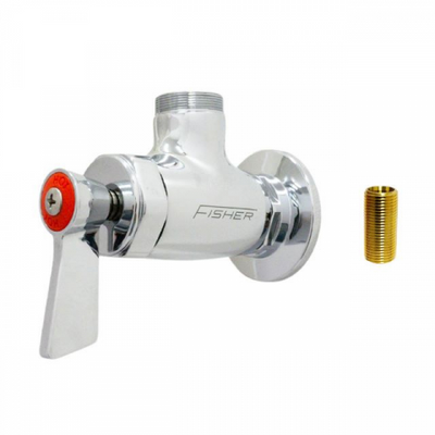 Fisher 37000 Brass Single Hole Wall Control Valve with Ceramic Cartridge