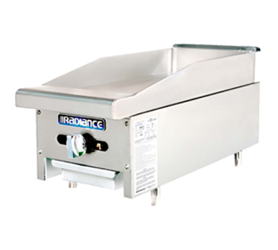 Turbo Air TAMG-12-LP 12&quot; Liquid Propane Countertop Radiance Griddle - 22,000 BTU