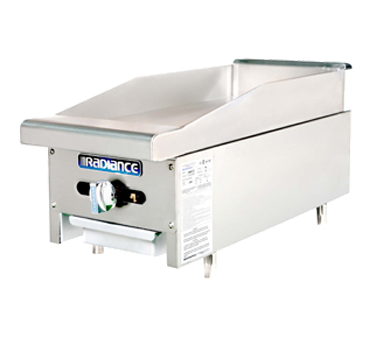 Turbo Air TAMG-12-LP 12" Liquid Propane Countertop Radiance Griddle - 22,000 BTU