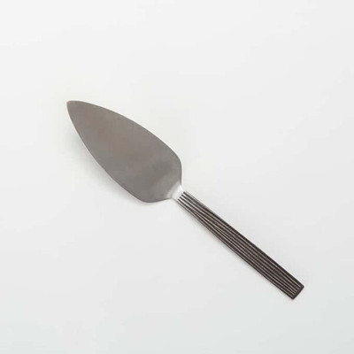 American Metalcraft WVAP10 10"L Wavy Aged Stainless Steel Pie Server