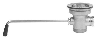 Fisher 24864 Stainless Steel Twist Waste Valve With Overflow Outlet