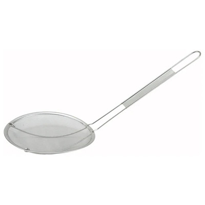 Winco MSS-6F 6" Single Fine Mesh Stainless Steel Strainer