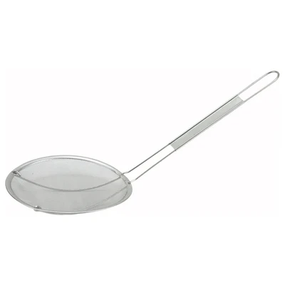 Winco MSS-6F 6" Single Fine Mesh Stainless Steel Strainer