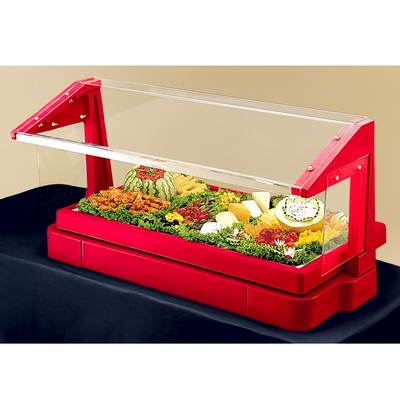 Cambro BBR480158 48"W Red Plastic Table Top Buffet Bar