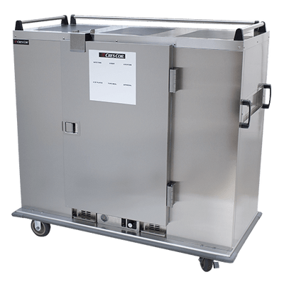 Cres Cor EB120 120 Covered Plates Stainless Steel Single Door Insulated Mobile Banquet Cabinet - 120 Volts