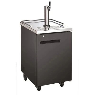 Admiral Craft USBD-2428 23.5" W Black U-STAR Draft Beer Cooler or Dispenser - 115 Volts