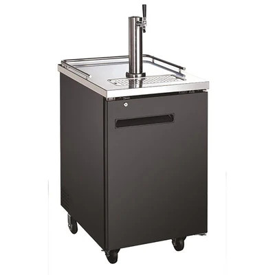 Admiral Craft USBD-2428 23.5" W Black U-STAR Draft Beer Cooler or Dispenser - 115 Volts