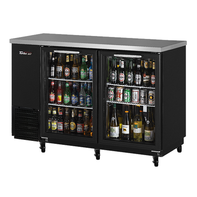 Turbo Air TBB-24-48SG-N 49.13&quot;W Two-Section Solid Door Back Bar Cooler