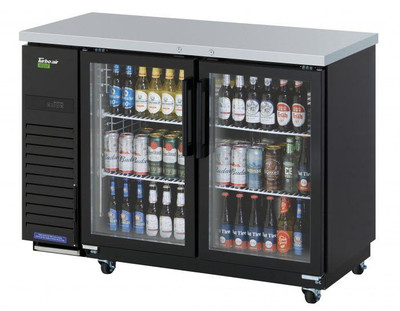 Turbo Air TBB-24-48SG-N 49.13"W Two-Section Solid Door Back Bar Cooler