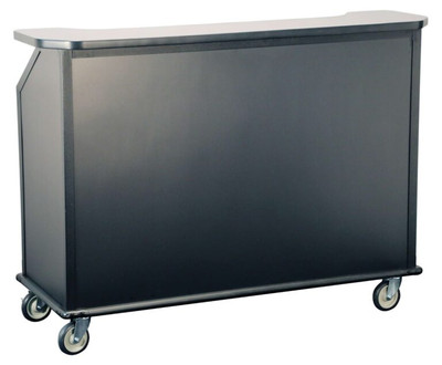 Lakeside 76886 63-7/8" Portable Bar with Laminate Over Stainless Steel Exterior