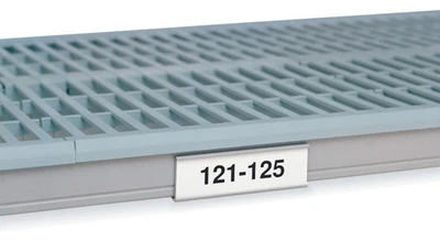Metro 9989PX Metromax I Label Holder 1" x 4 1/2" Plastic Fits All Shelves