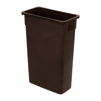 Carlisle 34202369 23 Gallon Polyethylene Brown Trimline Waste Container