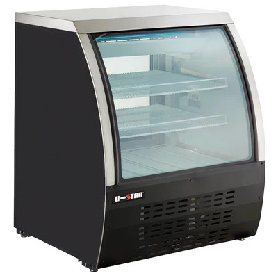 Admiral Craft USDC-36 36" W Black U-STAR Refrigerated Deli Case - 115 Volts