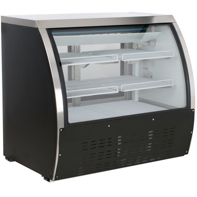 Admiral Craft USDC-48 47.25&quot; W Black U-STAR Refrigerated Deli Case - 115 Volts