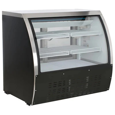 Admiral Craft USDC-48 47.25" W Black U-STAR Refrigerated Deli Case - 115 Volts