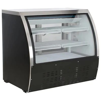 Admiral Craft USDC-48 47.25" W Black U-STAR Refrigerated Deli Case - 115 Volts