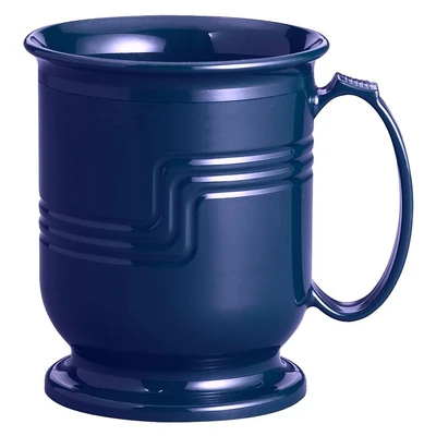 Cambro MDSM8497 8 Oz. Polypropylene Navy Blue The Shoreline Collection Mug