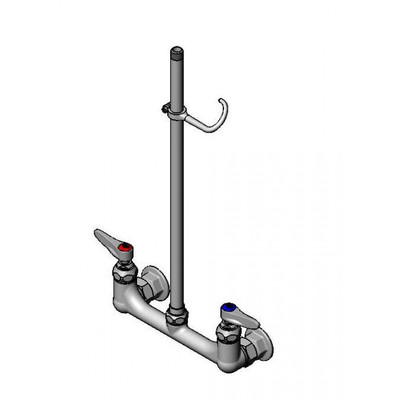 T&amp;S Brass B-0133-09 Faucet 8" OC wall mount with 18" riser