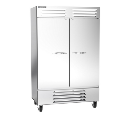 Beverage Air FB49HC-1S 52" W Two-Section Solid Door Reach-In Vista Freezer - 115 Volts