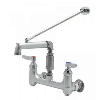 T&S Brass B-0665-BSTR-CVB Service Sink Faucet 8" centers wall mount