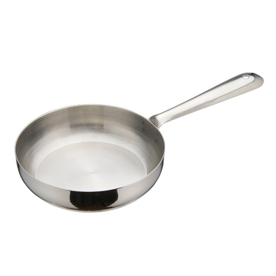 Winco DCWC-103S
 5&quot;
 12 Oz.
 Stainless Steel
 Round
 Mini Fry Pan