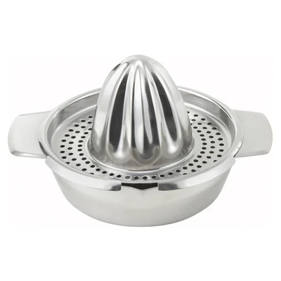 Winco JC-4 5" Dia. Stainless Steel Hand Citrus Juicer
