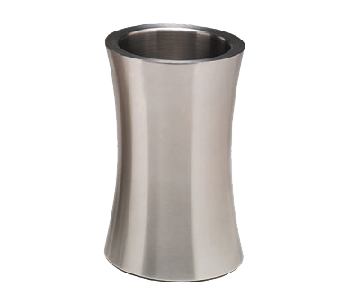 American Metalcraft HGWC1 5.25" Dia. x 8" H Stainless Steel New Wave Wine Cooler