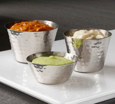 American Metalcraft HAMSC4 3" 4 Oz. Stainless Steel Sauce Cup