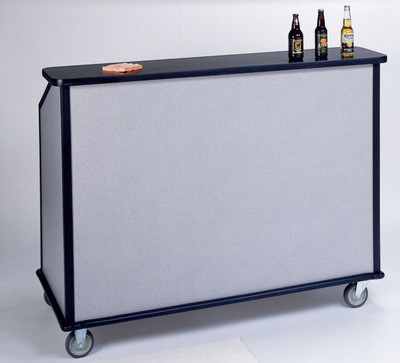 Lakeside 76887 63-7/8" Portable Bar with Laminate Over Stainless Steel Exterior