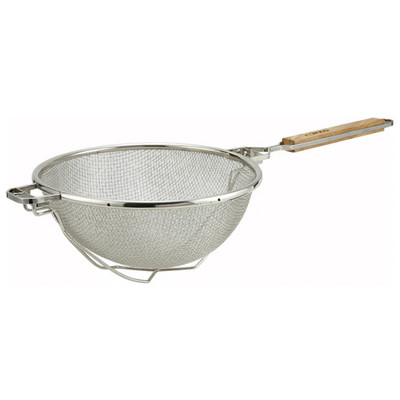 Winco MST-10RB 10-1/2" Nickel Plated Strainer