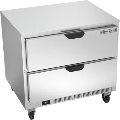 Beverage Air UCRD36AHC-2 36"W One-Section Reach-In Undercounter Refrigerator