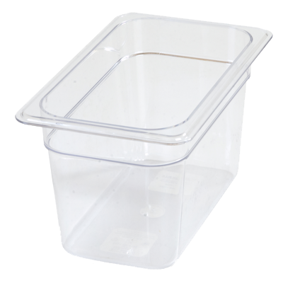 Carlisle 3068207 4 Qt. 1/4 Size PolyCarbonate Clear Storplus Food Pan