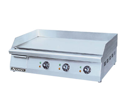 Adcraft GRID-30 15.5&quot; x 30&quot; Stainless Steel Countertop Griddle - 208-240 Volts