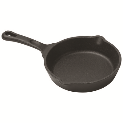 Winco CAST-5
4-7/8"
7-1/4 Oz.
Cast Iron
Black
Round
FireIron Mini Induction Skillet