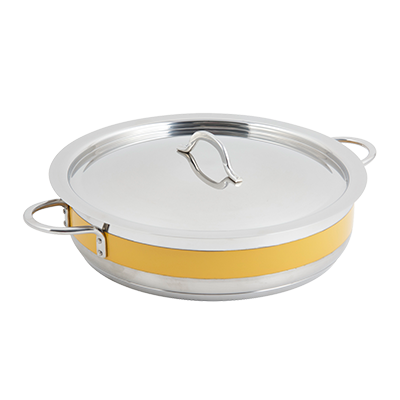 Bon Chef 60030CFYELLOW 6 Qt. Stainless Steel Classic Country French Pot