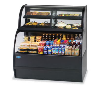 Federal Industries SSRC5052 50" W All Black Full Service Specialty Display Convertible Merchandiser - 208-240 Volts