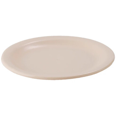 Winco MMPR-5
 5-1/2"
 Plastic
 Tan
 Round
 Plate
 8 Dozen (Contains 1 Dozen)