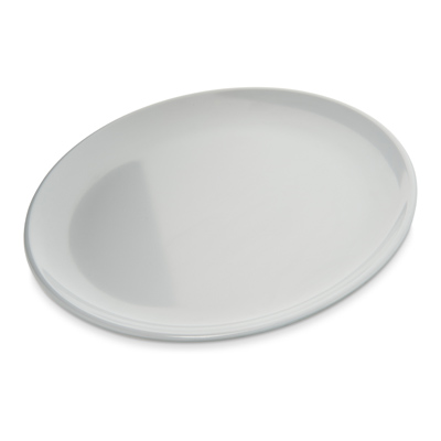 Carlisle 4380302 8" Dia. Round Melamine White Coupe Epicure Dinner Plate
