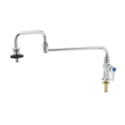 T&S Brass B-0590 Pot Filler Faucet deck mount double-jointed 18"