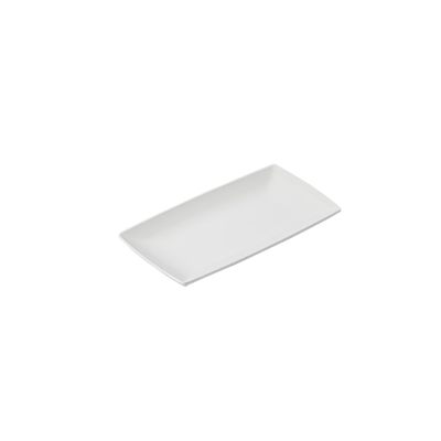American Metalcraft TMW9 Melamine White Rectangular Endurance Serving Tray
