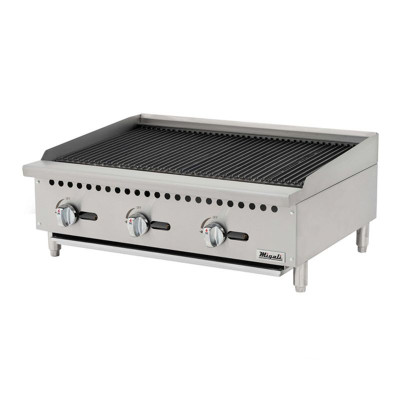 Migali C-CR36 36" Natural Gas Countertop Charbroiler - 105,000 BTU
