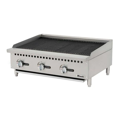 Migali C-CR36 36" Natural Gas Countertop Charbroiler - 105,000 BTU