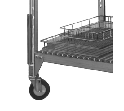 Cres Cor 1056 005 12" of Rack Posts Non-Marking Gray Rubber Vertical Bumpers