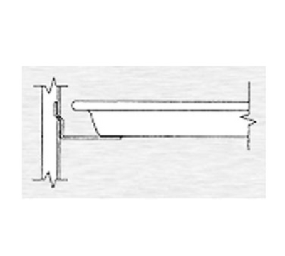Continental Refrigerator 50-P008AB Stainless Steel Half-Section Pan Slide Assembly