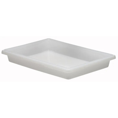 Cambro 18263P148 5 Gal. 26" W x 18" D x 3 1/2" H Natural White Polyethylene Food Storage Container
