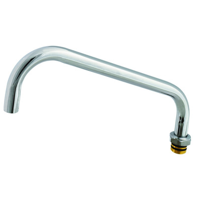 T&S Brass 112X Big-Flo Nozzle swivel 10" long standard plain end outlet